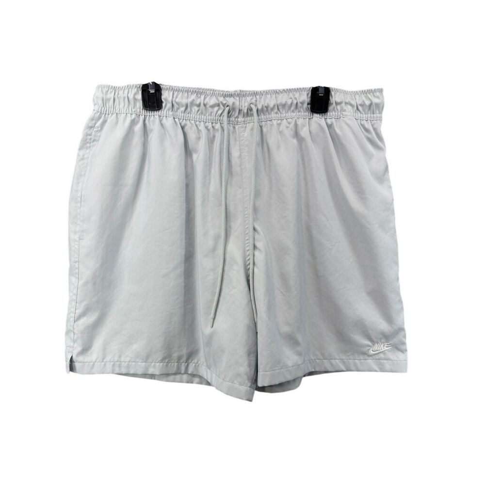 Nike Swim Trunks Mens XL Light Grey Mesh Lined 5.5 Inch Inseam Shorts